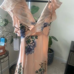 Dex floral wrap dress NWT